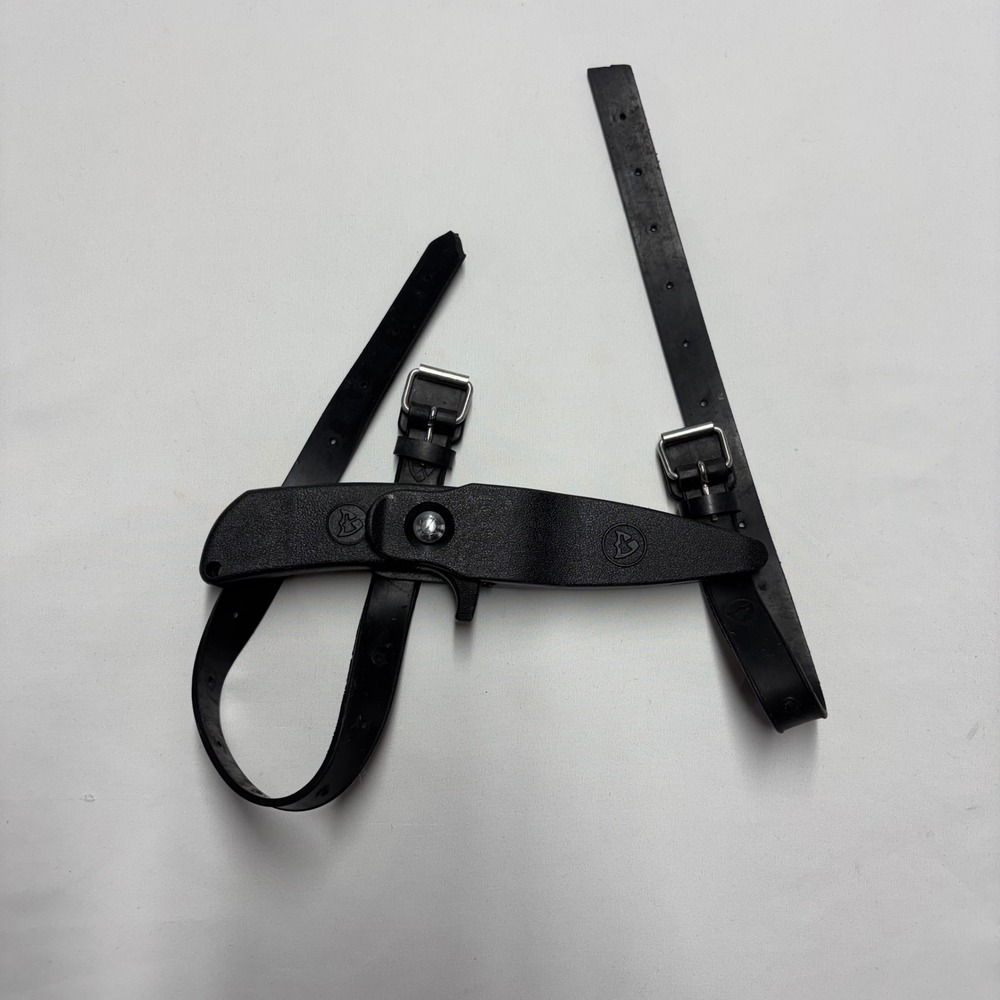 Vintage Blackie Collins Dive Knife Stainless Japan Serrated Blade Sheath Straps